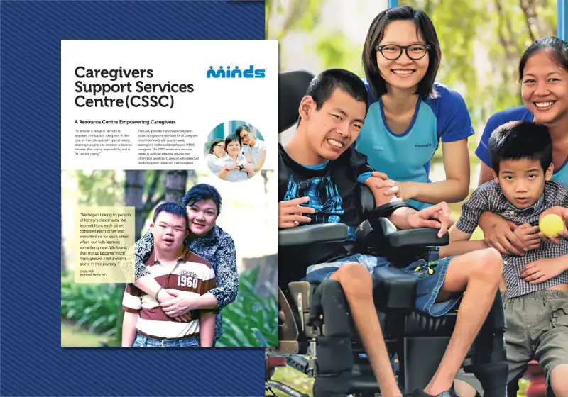 Corporate Brochure, Exhibition Panel Design, Poster Design for MINDS Singapore