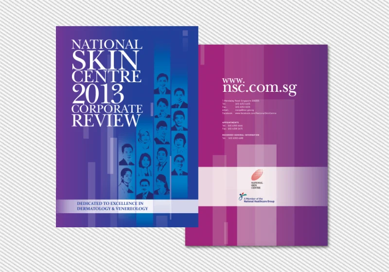 Annual Report Design for National Skin Centre